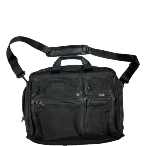 TUMI - Alpha Expandable Organizer  Laptop Briefcase - Picture 1 of 15